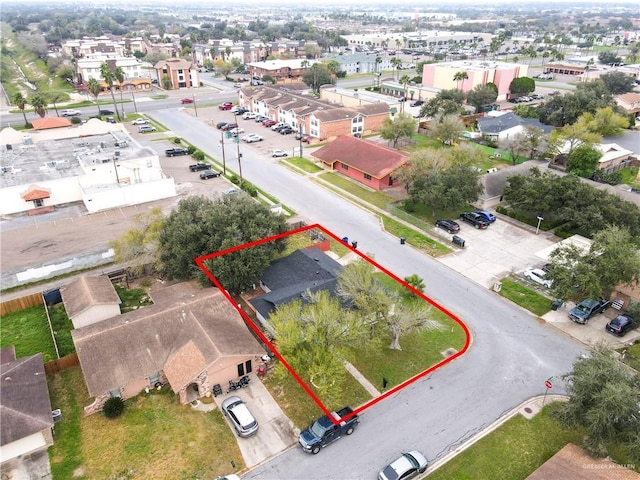 birds eye view of property featuring a residential view