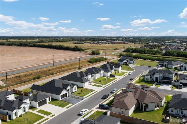 aerial view featuring a residential view