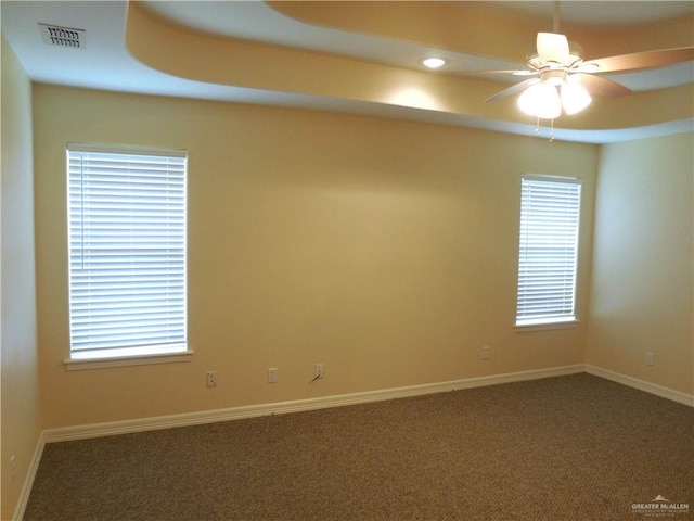 3519 Aspen Dr, Edinburg, TX 78542 - unfurnished room with carpet flooring, a ceiling fan, and recessed lighting