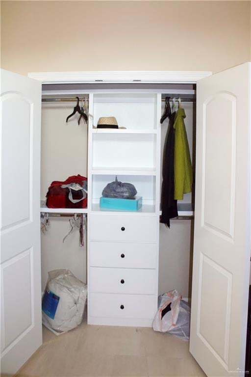 view of closet