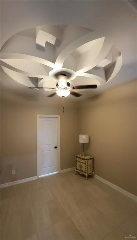 spare room featuring ceiling fan