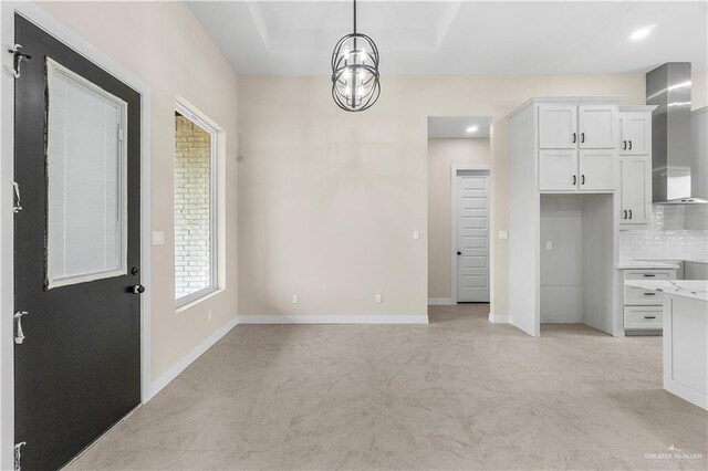 5308 N 42nd St, Mcallen, TX 78504 - interior space with concrete flooring, baseboards, and recessed lighting