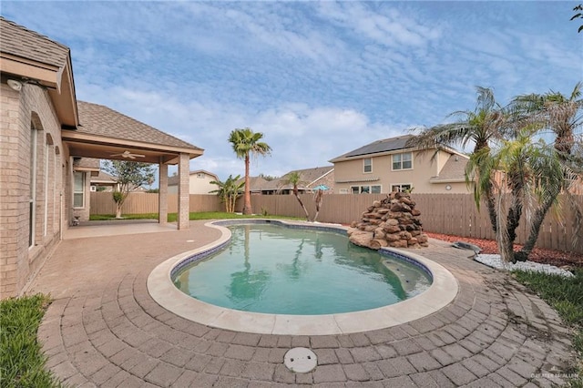 3902 Green Jay Dr, Mission, TX 78572 - view of pool with a fenced backyard and a patio
