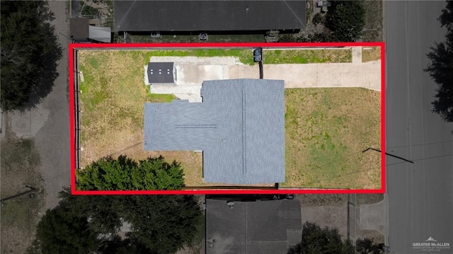 403 N 1st St, Donna, TX 78537 - aerial view of property's location with property parcel outlined