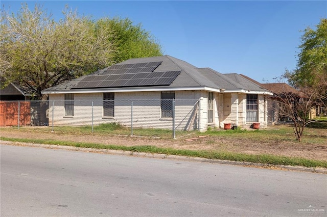 510 S 9th St, Hidalgo, TX 78557 - view of front facade with solar panels