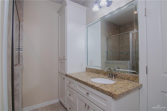 3608 Morris St, Edinburg, TX 78542 - full bath featuring vanity and tiled shower