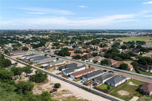 aerial perspective of suburban area