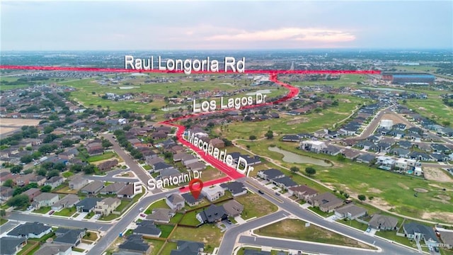 3609 E Santorini Dr, Edinburg, TX 78542 - aerial view featuring a residential view