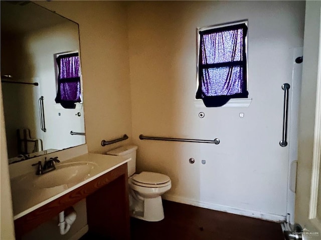 bathroom with sink and toilet