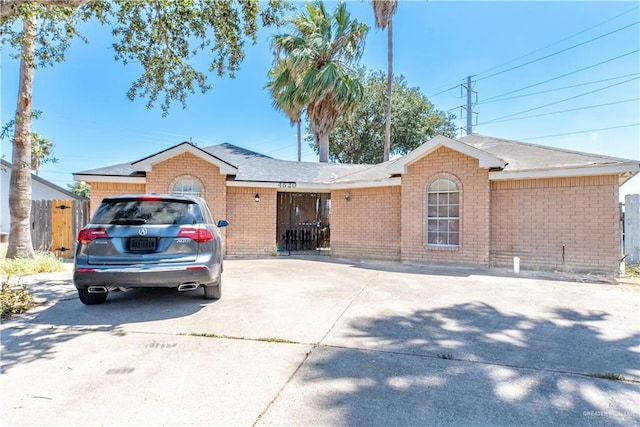 view of ranch-style home