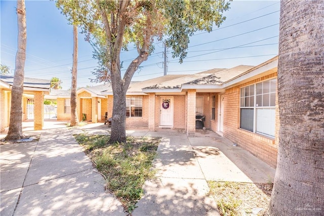 view of ranch-style home