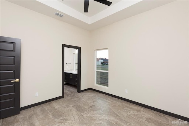 1209 Rhett Dr, Pharr, TX 78577 - spare room featuring ceiling fan and baseboards