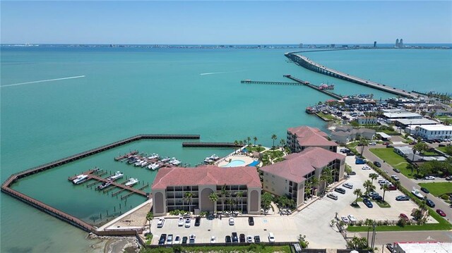 310 E Houston St Unit 1403, Port Isabel, TX 78578 - aerial view of a large body of water