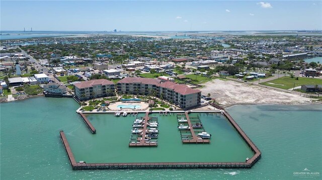 310 E Houston St Unit 1403, Port Isabel, TX 78578 - drone / aerial view of a large body of water