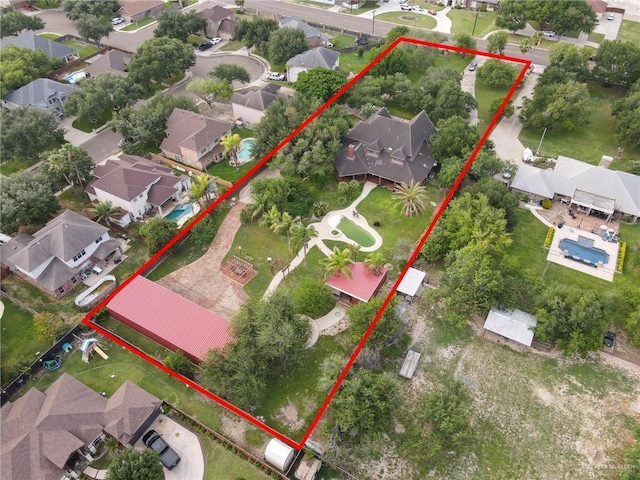 1900 E 2 Mile Line Rd, Mission, TX 78574 - bird's eye view featuring a residential view
