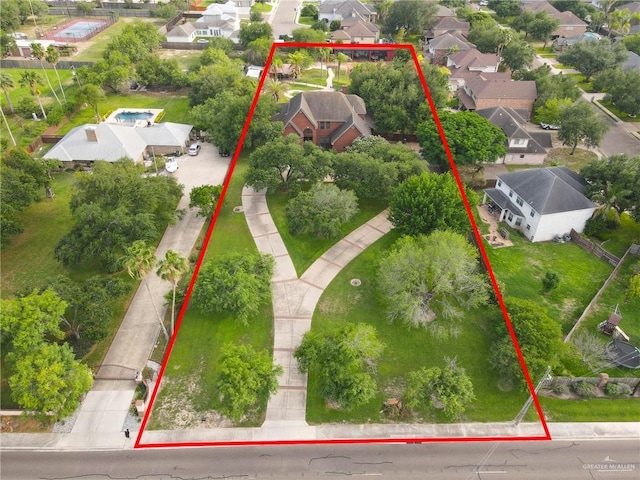 1900 E 2 Mile Line Rd, Mission, TX 78574 - bird's eye view featuring a residential view
