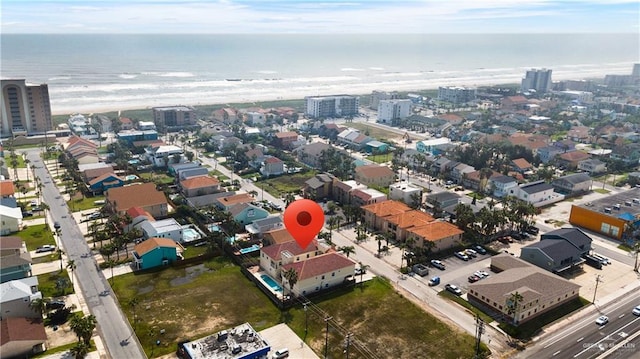 102 E Gardenia St, South Padre Island, TX 78597 - aerial view featuring a water view and a view of city