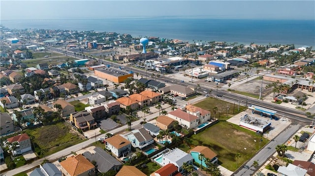 102 E Gardenia St, South Padre Island, TX 78597 - birds eye view of property with a water view