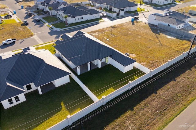 drone / aerial view featuring a residential view
