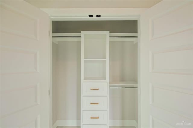 view of closet