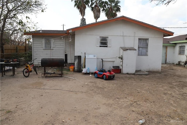 view of back of property