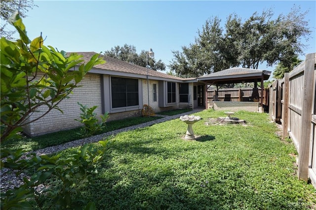 2020 N Lark Ave, Mcallen, TX 78504 - back of property featuring brick siding and a gazebo