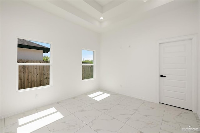 1107 Mezquite Dr, Alamo, TX 78516 - empty room featuring marble finish flooring and recessed lighting