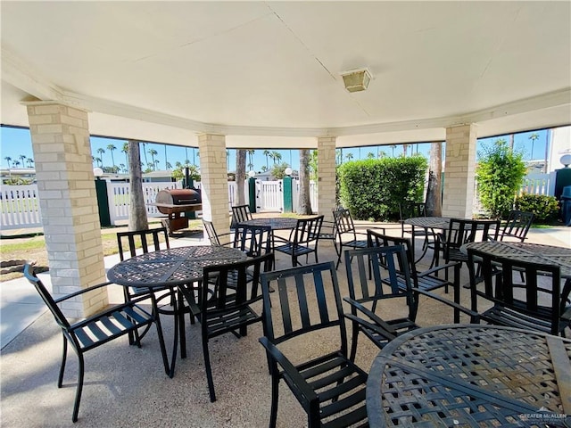 2508 Starling Cir W, Palmview, TX 78572 - view of patio / terrace with outdoor dining area and fence
