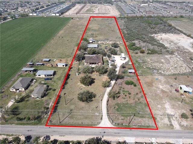 811 S Glasscock Blvd, Alton, TX 78573 - birds eye view of property with a rural view