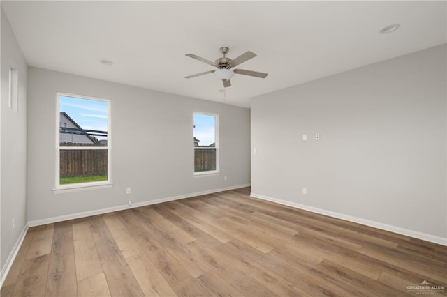6300 Cascada Bend Rd, Mcallen, TX 78504 - empty room with light wood-style floors and ceiling fan