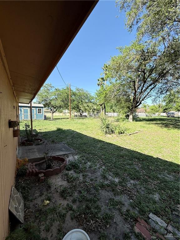 view of yard with a patio area
