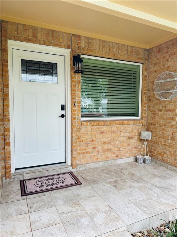 1523 Evergreen Ave, Mission, TX 78572 - property entrance with brick siding