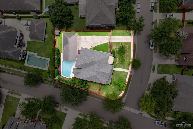 birds eye view of property