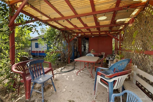 1113 W Chavez St, Edinburg, TX 78541 - view of patio featuring outdoor dining area