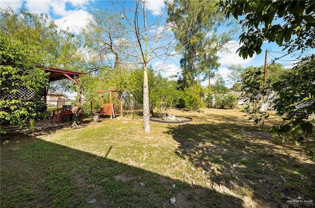 1113 W Chavez St, Edinburg, TX 78541 - view of green lawn featuring a playground