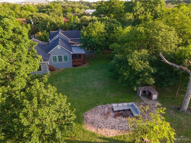136 W Evergreen St, Boerne, TX 78006 - aerial view of property and surrounding area