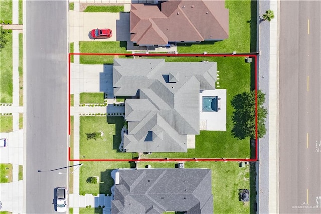 13809 N 37th St, Mcallen, TX 78504 - aerial overview of property's location featuring property parcel outlined