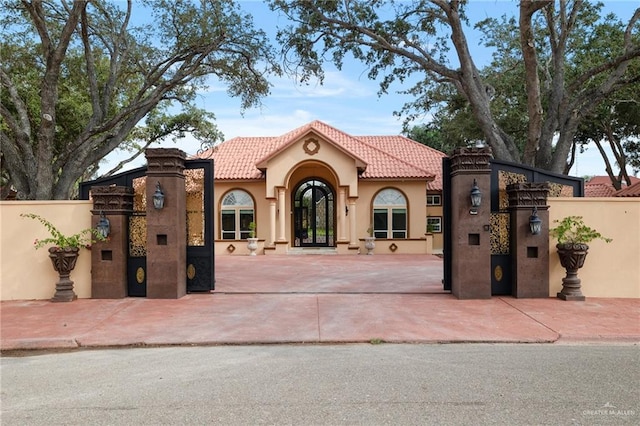 view of mediterranean / spanish house