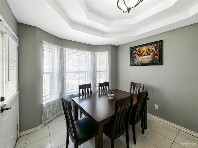 700 Via Cantera Dr, San Juan, TX 78589 - dining space with a tray ceiling, baseboards, and plenty of natural light