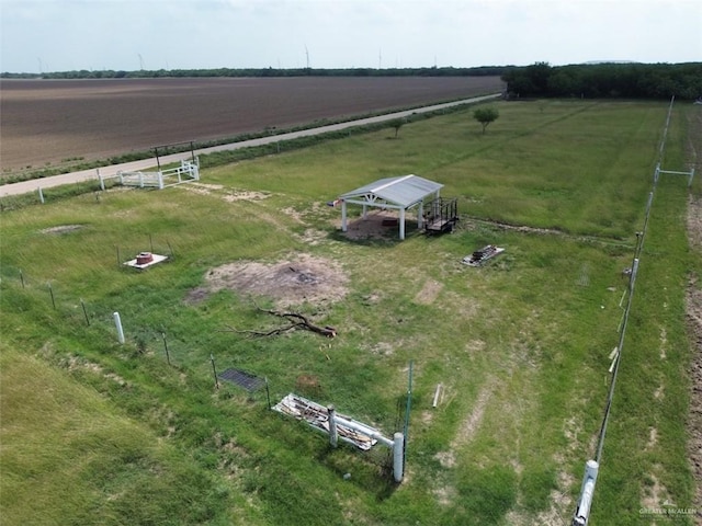 bird's eye view featuring a rural view