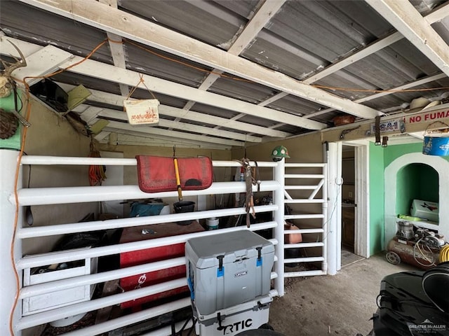 view of storage room