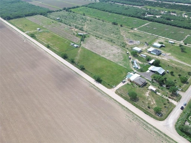 aerial view with a rural view