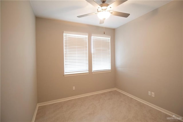 3413 Emory Ave, Mcallen, TX 78504 - unfurnished room with a ceiling fan and baseboards