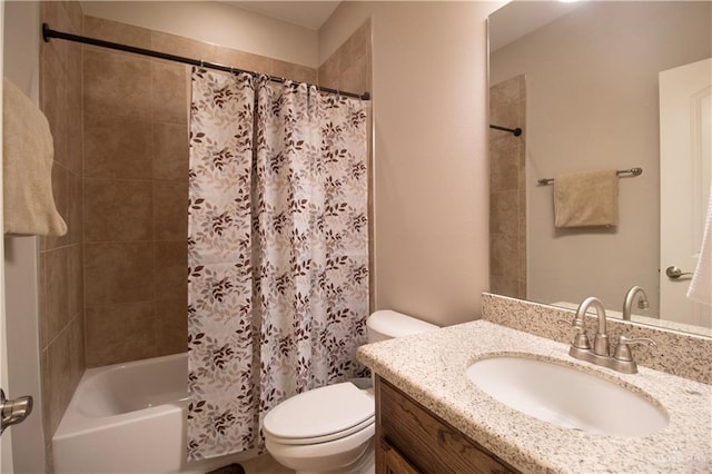 3413 Emory Ave, Mcallen, TX 78504 - full bathroom featuring toilet, vanity, and shower / tub combo