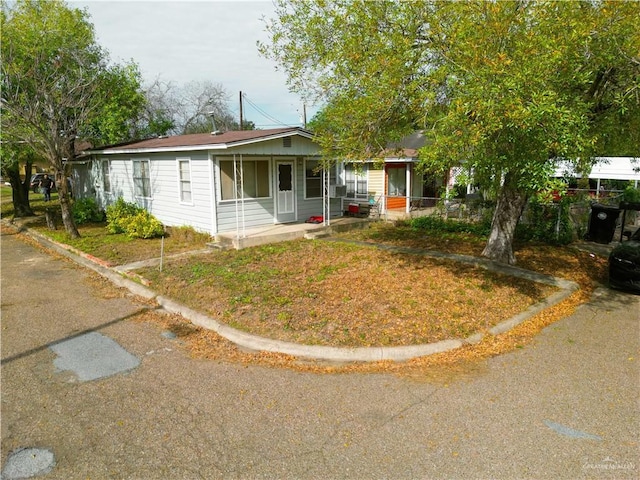 view of front of home with a porch