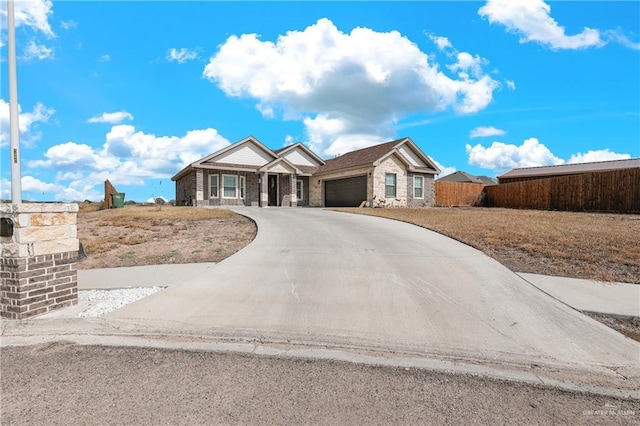 ranch-style house with a garage