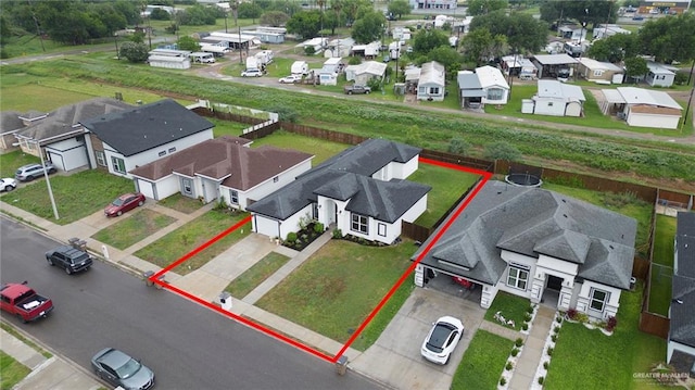 713 Santa Cecilia St, Donna, TX 78537 - birds eye view of property with a residential view