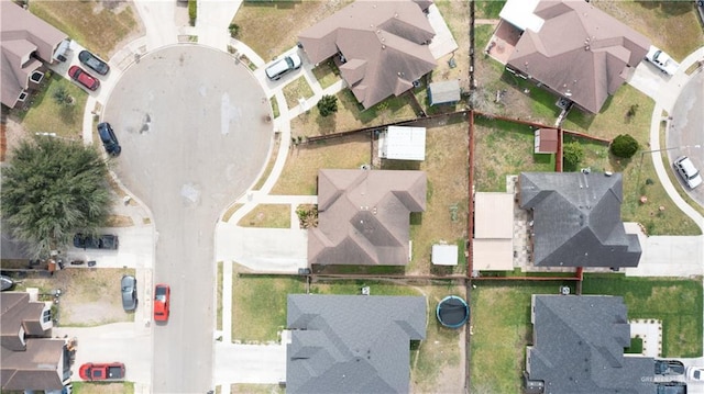 drone / aerial view with a residential view