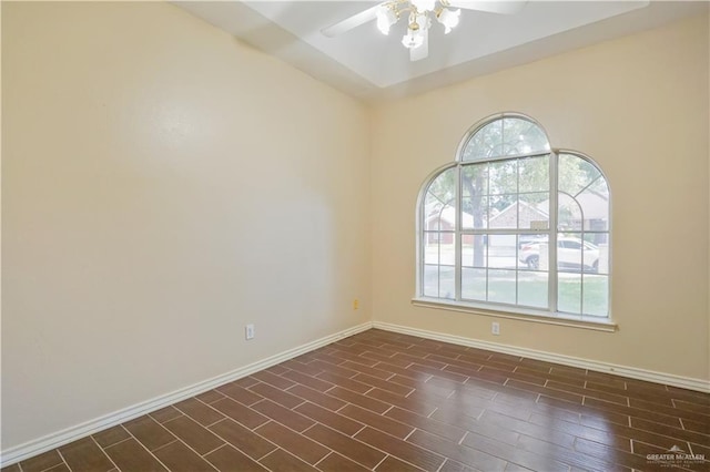 2320 Pelican Ave, Mcallen, TX 78504 - spare room featuring ceiling fan and baseboards