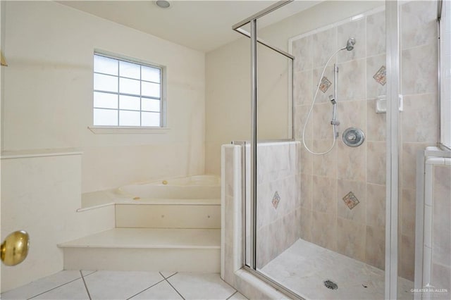 2320 Pelican Ave, Mcallen, TX 78504 - full bath featuring a bath, a stall shower, and tile patterned floors